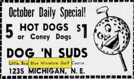 Little Boy Blue Miniature Golf - Oct 15 1971 Ad
